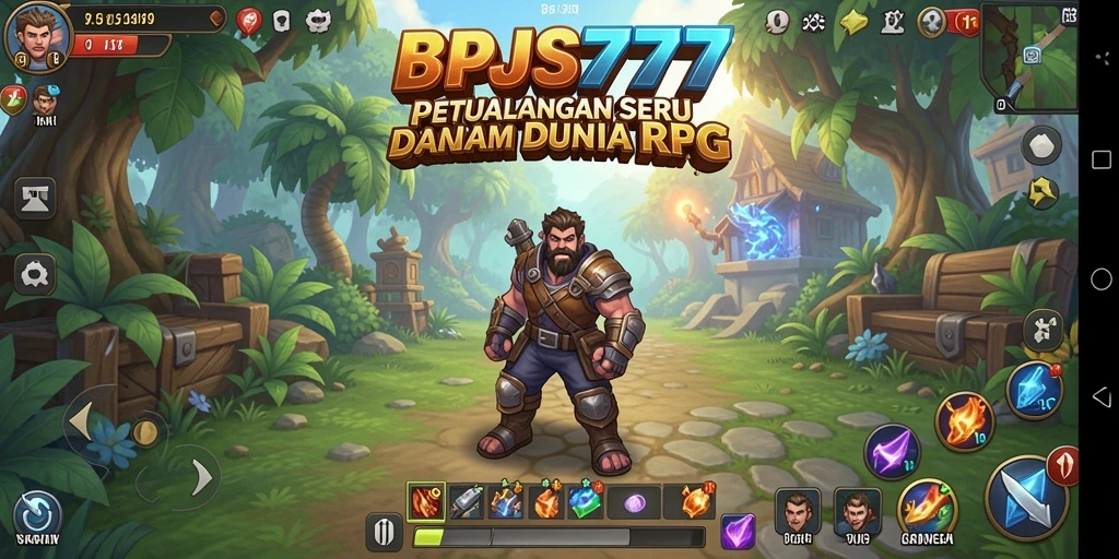 Screenshot gameplay RPG yang menampilkan petualangan seru dalam BPJS777.