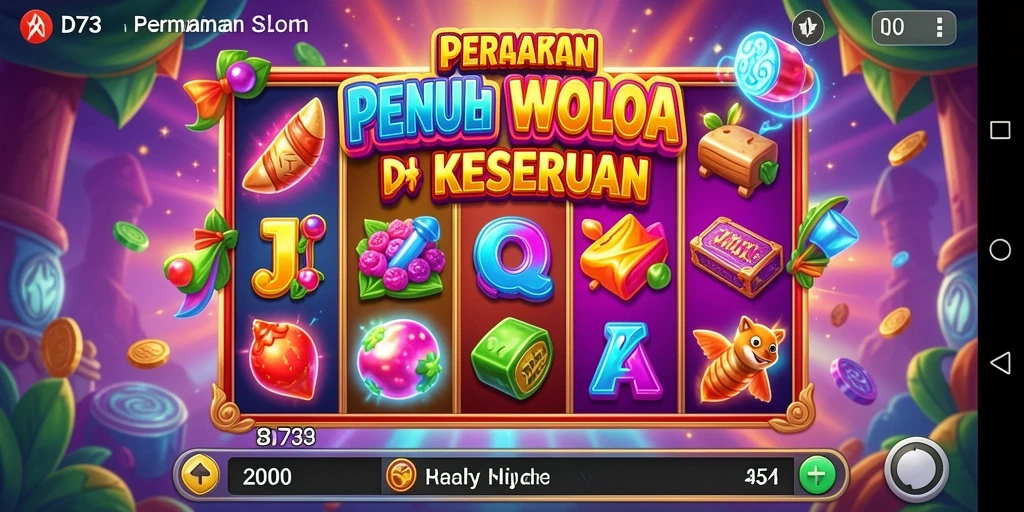 Gameplay D73 yang menarik dengan efek visual yang menawan.