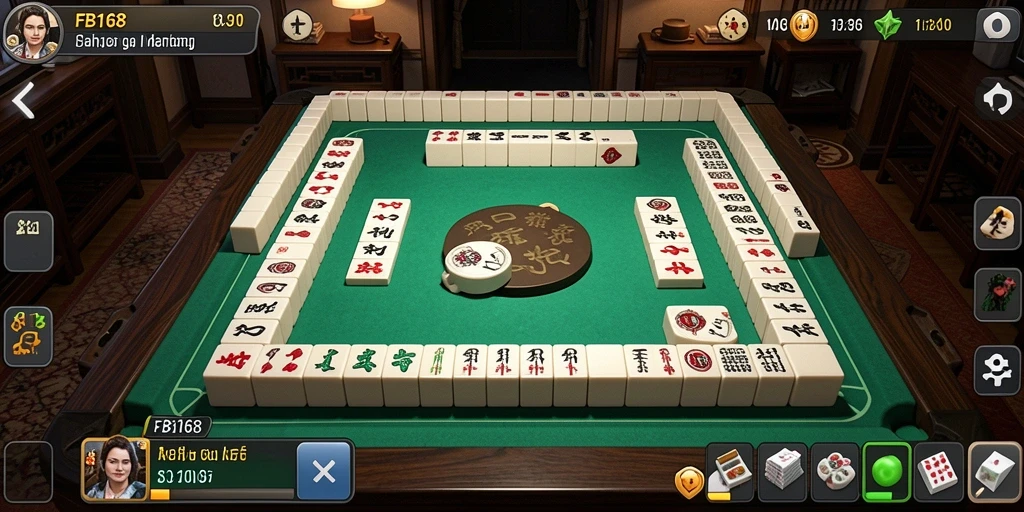 Tampilan screenshot FB168 yang menunjukkan gameplay Mahjong yang seru.