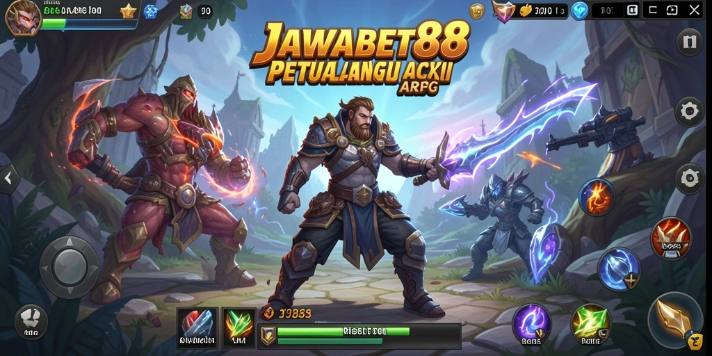 Gameplay seru JAWABET88 dengan pertarungan aksi yang mendebarkan.