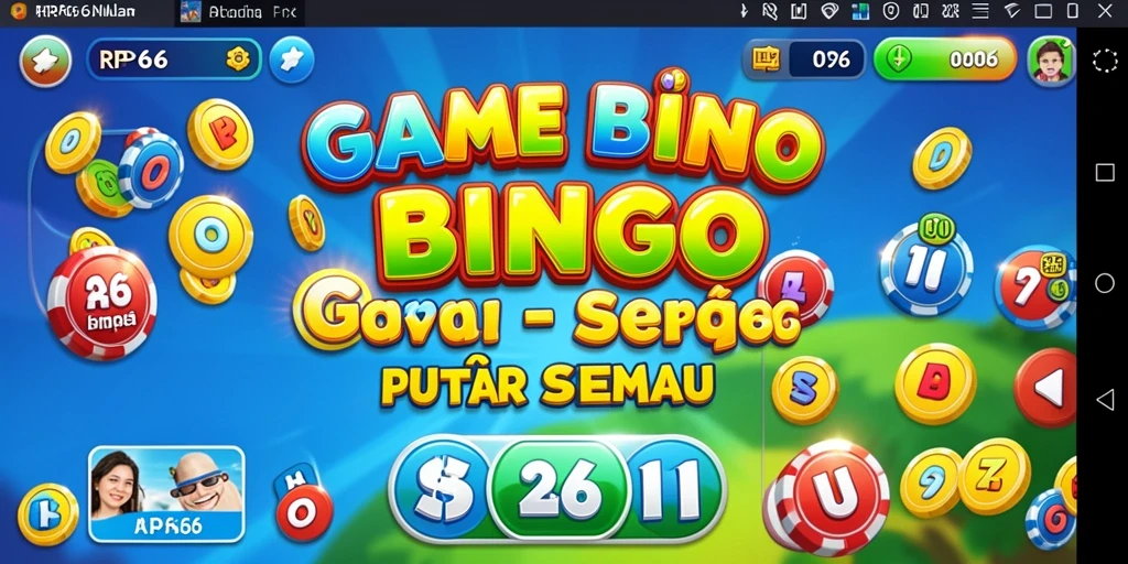 Tampilan gameplay seru di RP66 dengan suasana Bingo yang menarik.