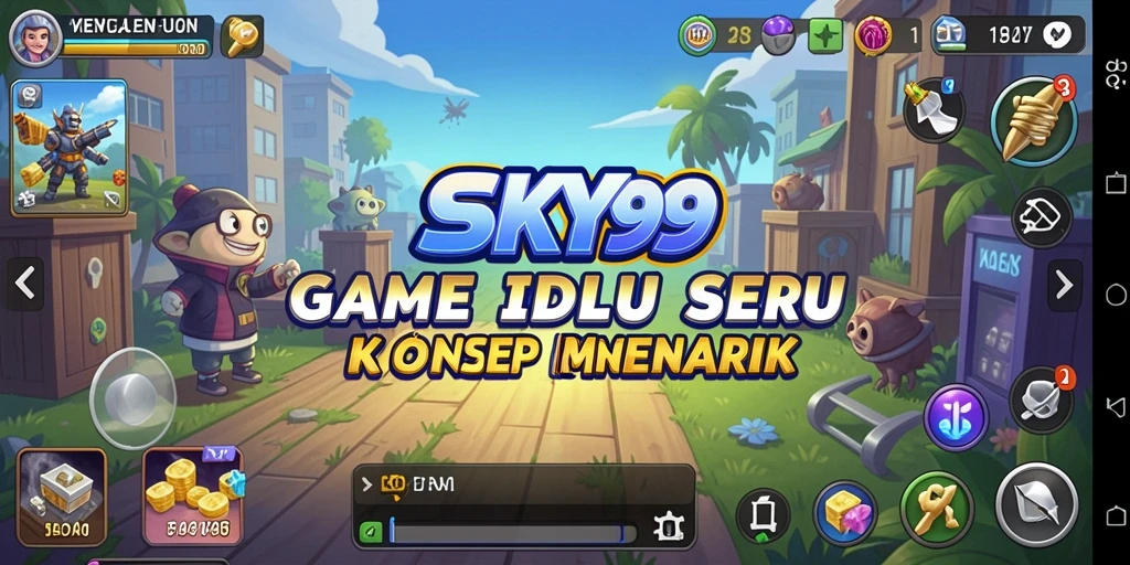 Tampilan gameplay SKY99 yang seru dan penuh warna pada saat bermain.